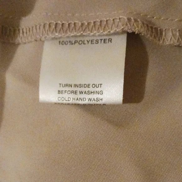 Chic Long Sleeve Beige Dress - Picture 4 of 6